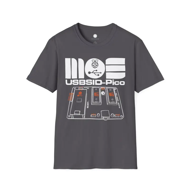 USBSID-Pico Retrocomputing T-Shirt | SID Chip USB Interface Board | C64 Chiptune