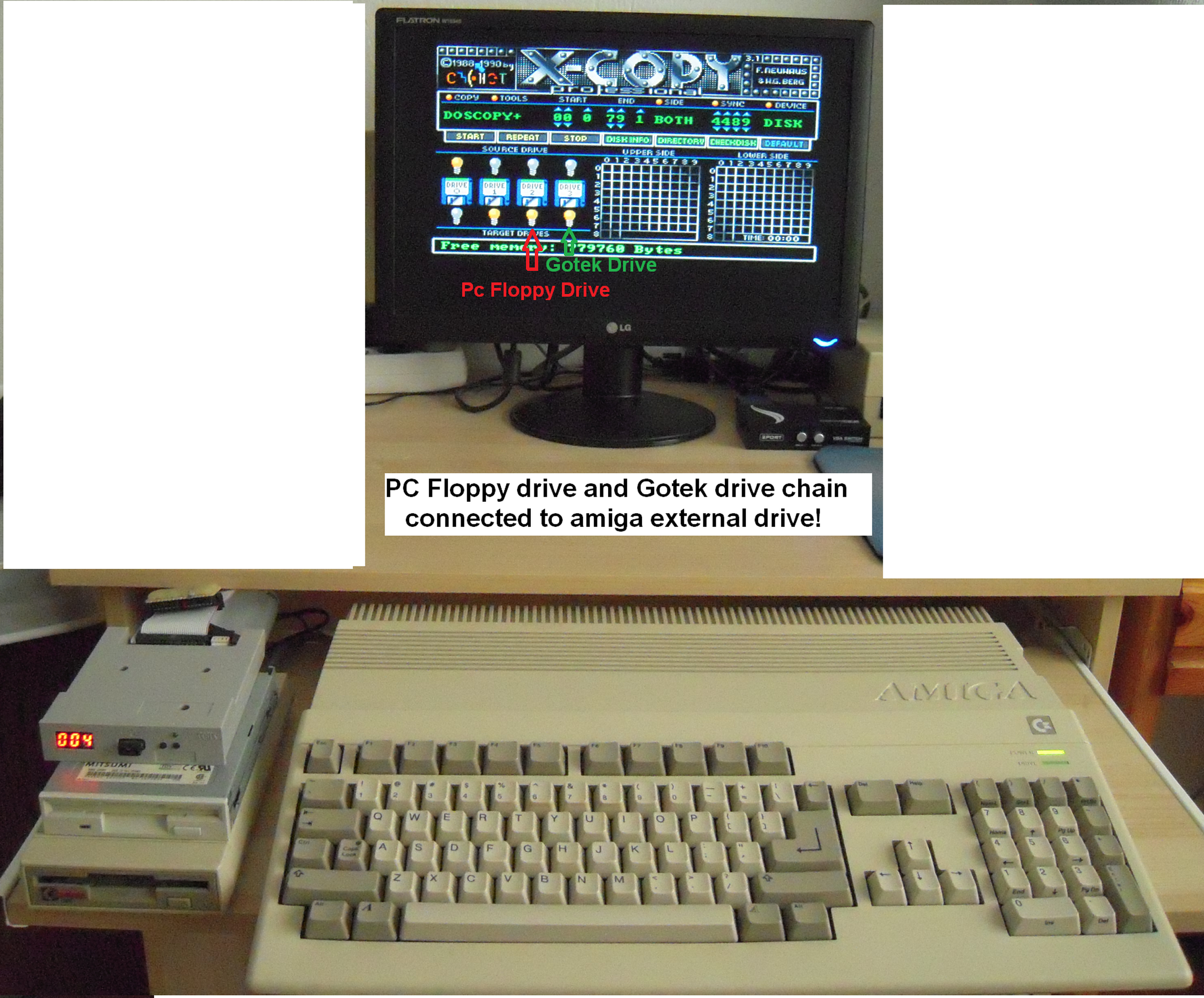 Amiga External Drive Adapter for PC & Gotek Drives