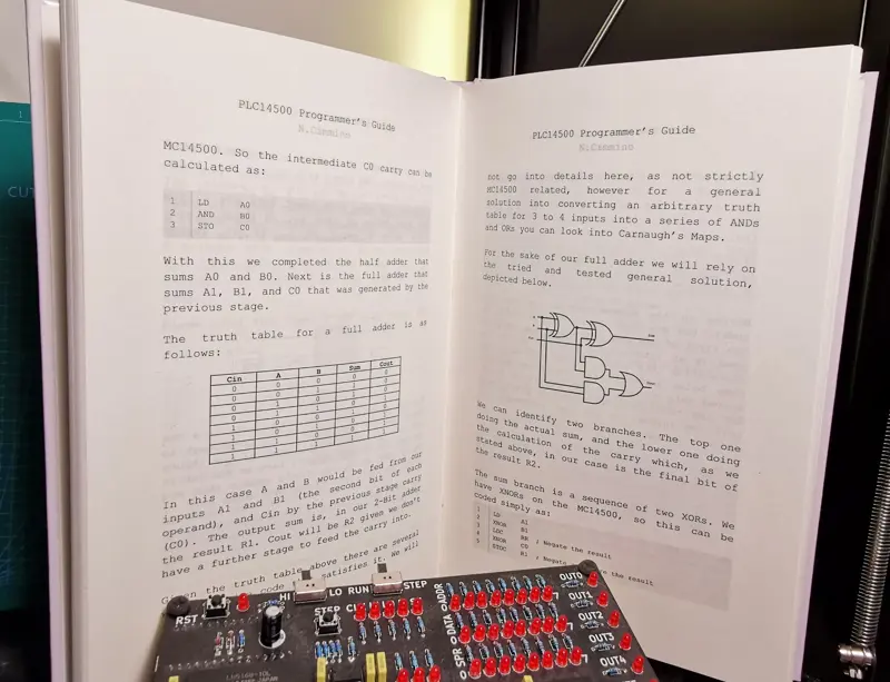 PLC14500-Nano 1-bit Single Board Computer REV.D