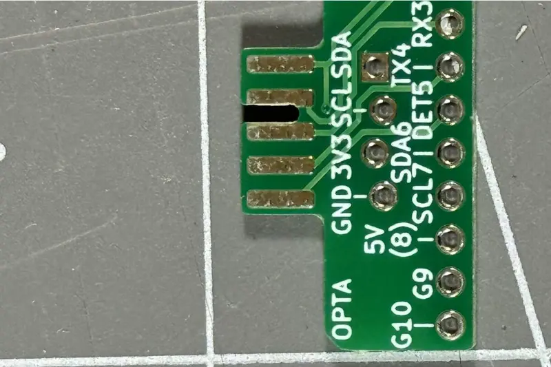 Arduino Opta I2C and Serial Aux Breakout Adapter