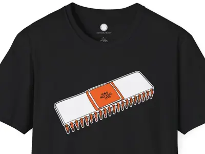MOS 6502 Microprocessor Chip T-Shirt