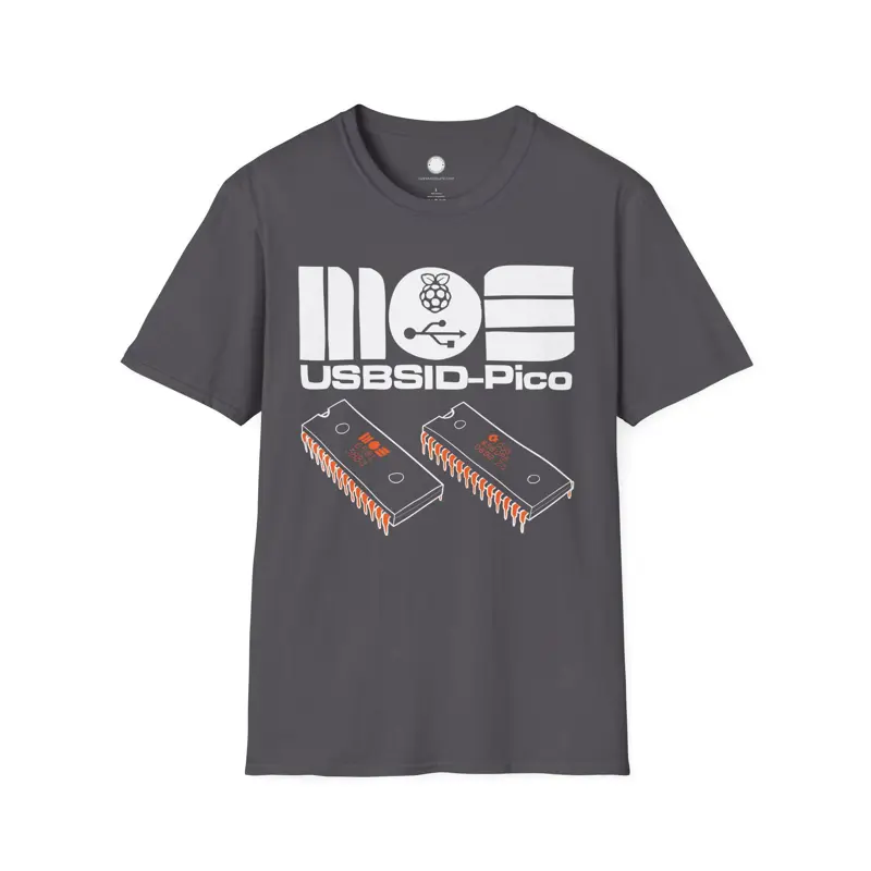 USBSID-Pico with MOS SID Chips T-Shirt | 6581 and 8580 Commodore Audio | Hand-Dr
