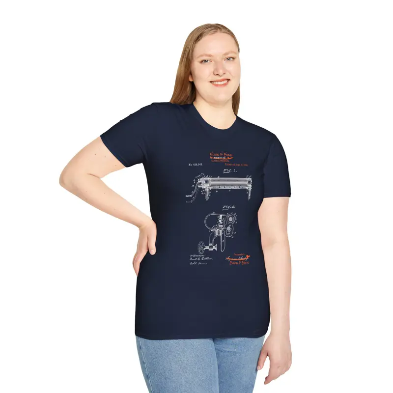 Ellen F Eglin Clothes Wringer Patent T-Shirt | Black Woman Inventor Gift | Women