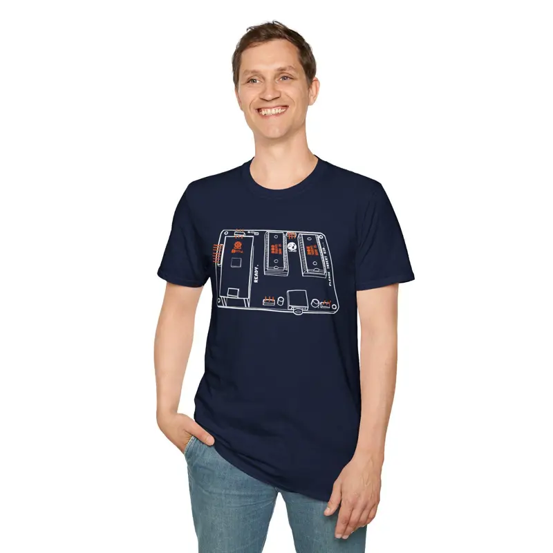 USBSID-Pico Chiptune Board T-Shirt Hand-Drawn | SID Chip Interface PCB | Commodo
