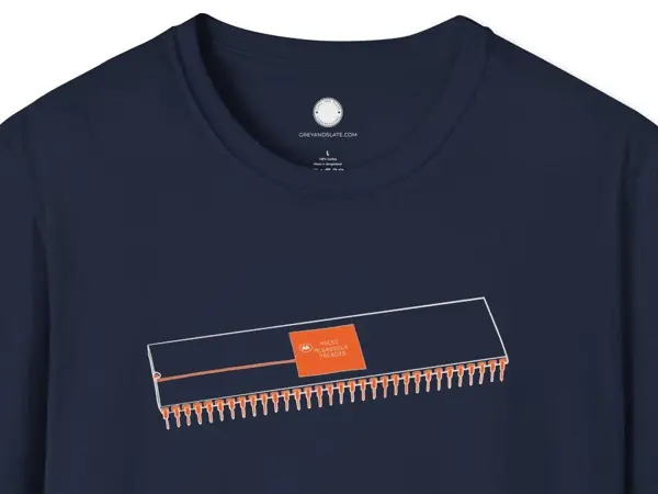 Retro Computing T-Shirt Vintage Computer Engineer Gift | Motorola 68000 CPU Sche
