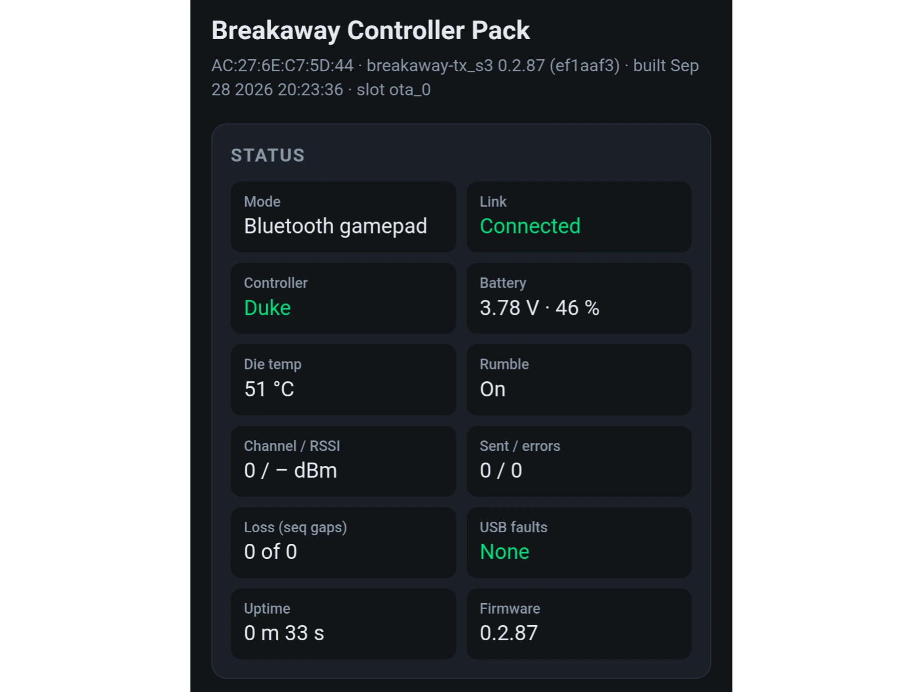 Wifi portal showing overview
